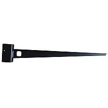 22" x 21-3/4" Concealed Floating Countertop Bracket, Black Finish