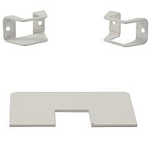 Floating Vanity Bracket Accessory Kit, White Finish