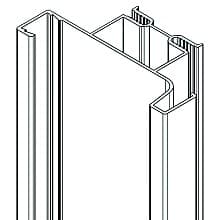 Gola 4.5m 8012 Vertical Double Door Channel Profile LED