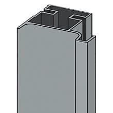 Gola 4.5m 8018 Vertical Single Door Channel Profile