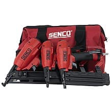 Brad Nailer/Finish Nailer/Stapler Pneumatic 3 Tool Kit with Bag