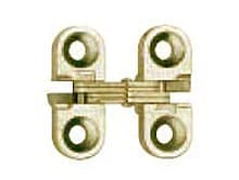 100 Invisible Light Duty 180° Opening Hinge, Satin Brass