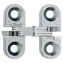 100 Invisible 180° Opening Hinge, Satin Chrome