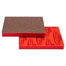 Fine Aluminum Oxide 6 Holes ProFoam Sanding Pad, 3" x 4" x 10mm (25/Box)