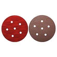 5&quot; x 10mm Thick Hook/Loop 180-220 Grit 6 Holes ProFoam Disc (100/Box)