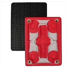 4" x 3" Hook and Loop Backup Backing Pad, No Holes