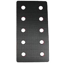 7" x 3-2/3" Hoop and Loop Backup Backing Pad, 10 Holes