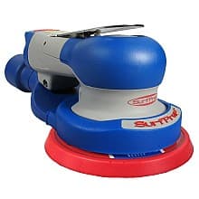 5" Trident Air Random Orbital Sander, 3/32" Orbit Central Vacuum with Hook & Loop Pad