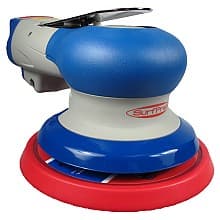 6" Trident Air Random Orbital Sander, 3/16" Orbit Non-Vacuum with Hook & Loop Pad