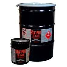 Sta'Put S140 High Solid Contact Adhesive, Clear, 5 Gallon Pail