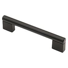 5-3/64" City Style Cabinet Pull, Matte Black, 5-5/16" Length