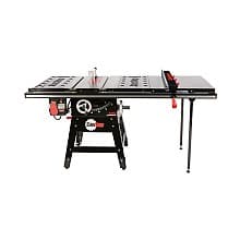 Contractor 1.75HP Saw with 36” Professional T-Glide Advance Fence, Rails & Extension Table
