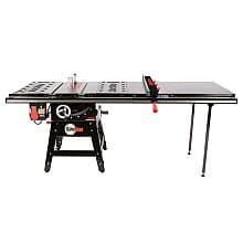 Contractor 1.75HP Saw with 52” Professional T-Glide Advance Fence, Rails & Extension Table