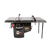 Industrial 5HP, 3ph, 480v Cabinet Saw with 36” Industrial T-Glide Advance Rip Fence, Rails & Extension Table