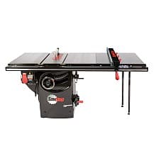 Professional 1.75HP Cabinet Saw with 36” Professional T-Glide Advance Rip Fence, Rails & Extension Table