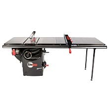 Professional 3HP Cabinet Saw with 52” Professional T-Glide Advance Rip Fence, Rails & Extension Table