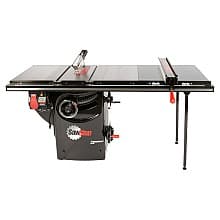 SawStop Professional 3HP Cabinet Saw with 36" Professional T-Glide Rip Fence, Rails/Extension Table