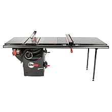 SawStop Professional 3HP Cabinet Saw with 52" Professional T-Glide Rip Fence, Rails/Extension Table