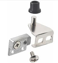 Flush Door Removable Concealed Pivot Hinge, Inset, Bright Nickel-Plated