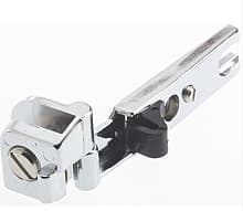 Inset Glass Door 160° Opening Hinge, Self-Closing, Chrome