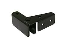 Glass Door 194° Opening Hinge, Semi-Gloss Black