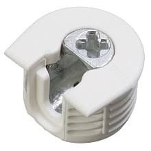 CamFix 19mm Knock-In Housing for Drop-On System 6 Dowel, White, Box of 2500