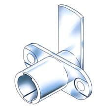 Type 184 Cam Body for Timberline Locks, 1-1/4" Cam Length, Horizontal Mount