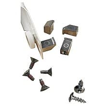QuikTRAY T-508 Hook Dowels and Screws for Under-Mount Slides, Zinc