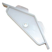 2-1/2" x 2-1/2" 135° Corner Brace with Horizontal Tabs, Natural