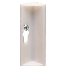 3-1/4" x 1" HIPS Plastic Glue/Staple Block with Keyhole, Natural