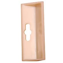 3-1/4" x 1" ABS Glue/Staple Block with Keyhole, Natural