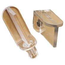 1/4" Shelf Support, Clear Finish 6500/Box