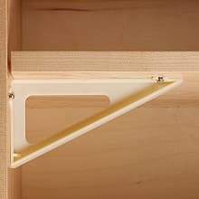 6" Shelf Support with Horizontal Tabs, Natural Finish 300/Box