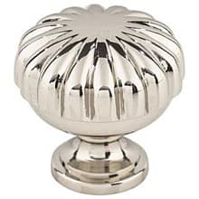 1-1/4" Asbury Melon Knob, Polished Nickel