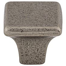 1-1/4" Britannia Square Knob, Cast Iron