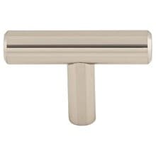 2" Bar Pulls Hopewell T-Handle Pull, Polished Nickel