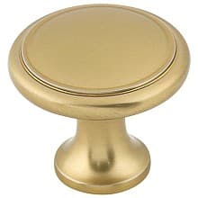 1-1/8" Nouveau Ringed Knob, Brushed Satin Nickel