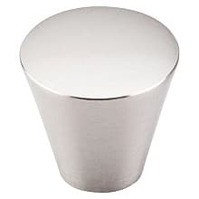 1-1/16" Nouveau Cone Knob, Brushed Satin Nickel
