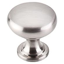 1-1/4" Nouveau Hollow Round Knob, Brushed Satin Nickel