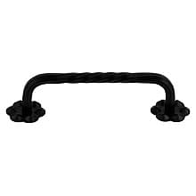 3-15/16" Normandy Thin Twist D-Pull, Patina Black