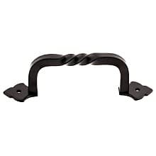 4" Normandy Fixed Norman Crest Pull, Patina Black
