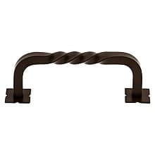 3-3/4" Normandy Square Twist D-Pull, Oil Rubbed Bronze