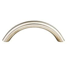 3" Stainless Steel Solid Bowed Bar Pull, Stainless Steel