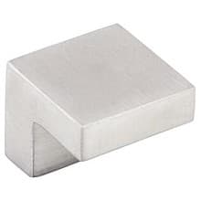 1" Stainless Steel Square Knob, Stainless Steel