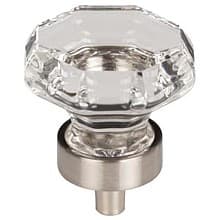 1-3/8" Clear Octagon Crystal Knob