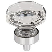 1-3/8" Clear Octagon Crystal Knob