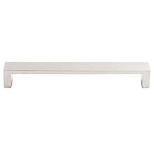 7" Sanctuary II Modern Metro Stainless Steel Pull, Brushed Stainless Steel, 7-3/8" Length
