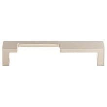 5" Sanctuary II Modern Metro Notch Pull A, Brushed Satin Nickel