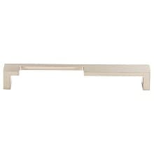 7" Sanctuary II Modern Metro Notch Pull A, Brushed Satin Nickel