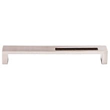 7" Sanctuary II Modern Metro Stainless Steel Slot Pull, Brushed Stainless Steel, 7-3/8" Length